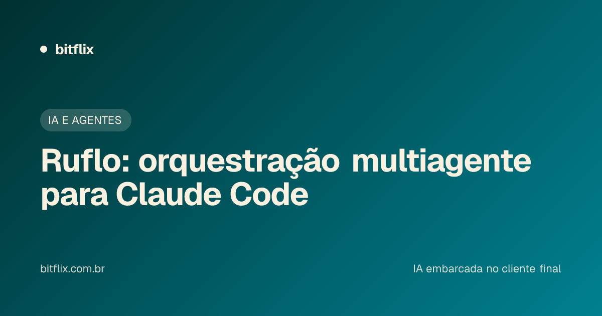 Ruflo: orquestração multiagente para Claude Code